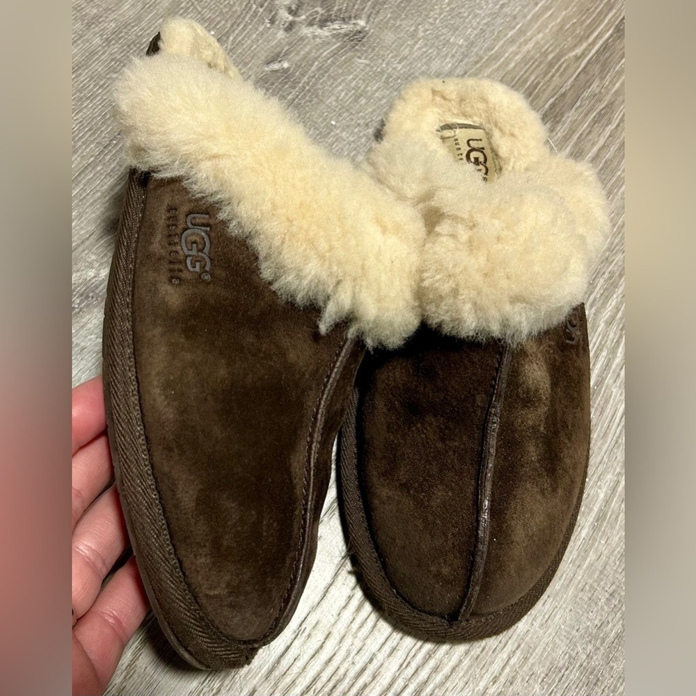 UGG Brown Suede Slides Size 7